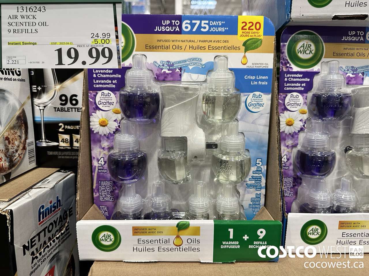 1316243 AIR WICK SCENTED OIL 9 REFILLS ($5.00 INSTANT SAVINGS EXPIRES ON 2025-04-13) $19.99