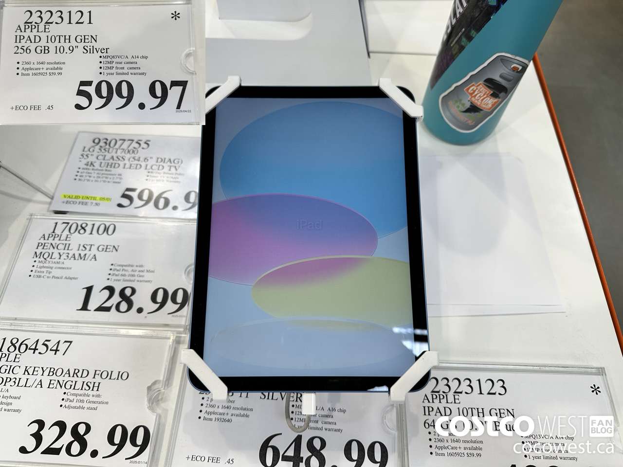 2323121 APPLE IPAD 10TH GEN 256GB SILVER MPQ83VC/A $599.97