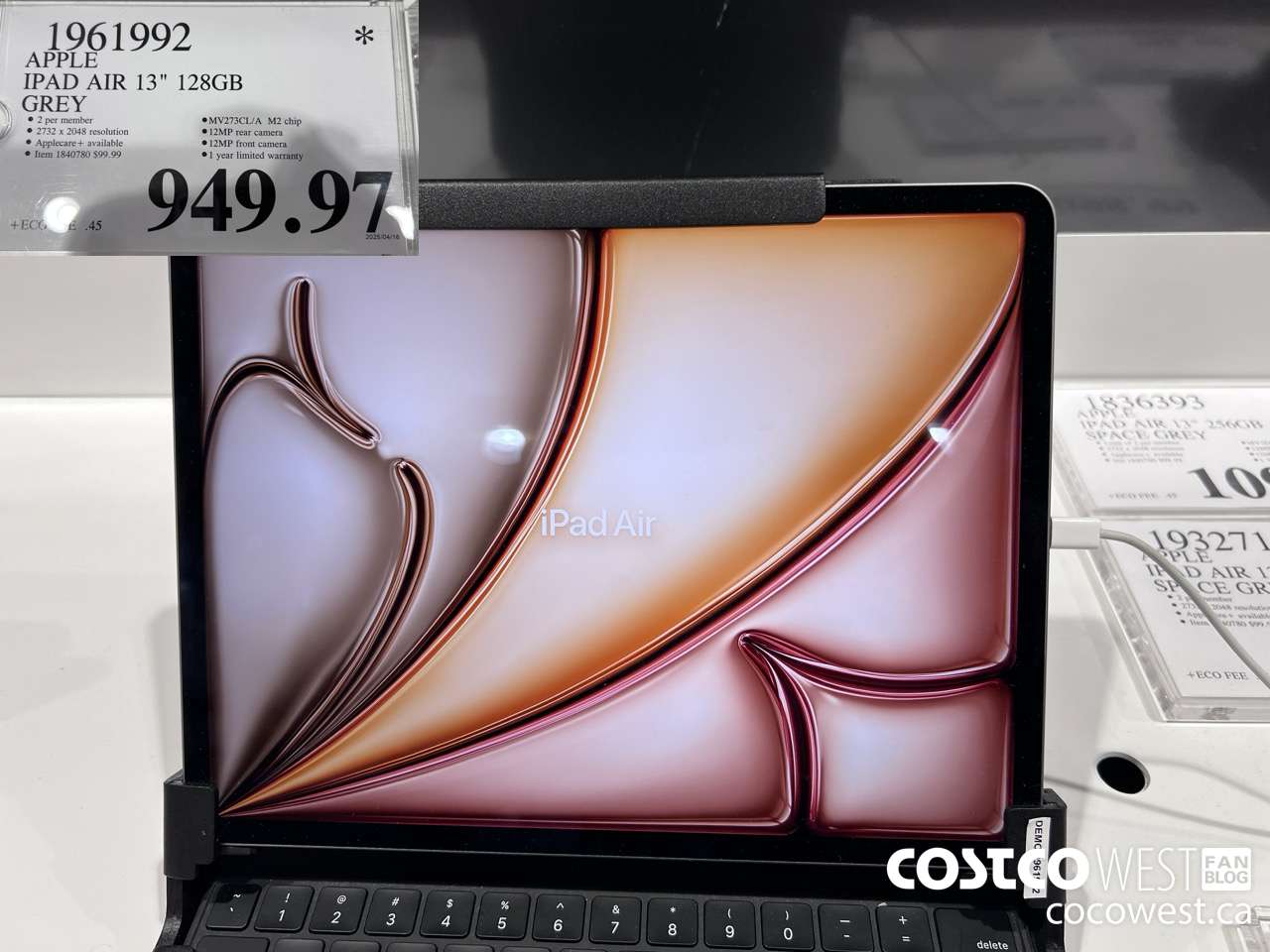 1961992 APPLE IPAD AIR 6TH GEN 128GB 13 IN GREY $949.97