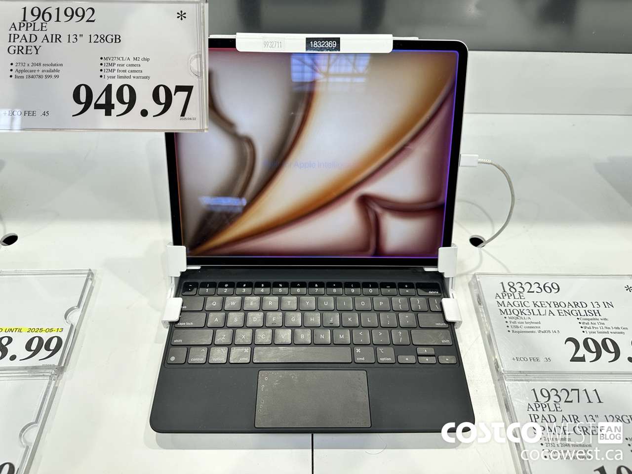 1961992 APPLE IPAD AIR 6TH GEN 128GB 13 IN GREY $949.97