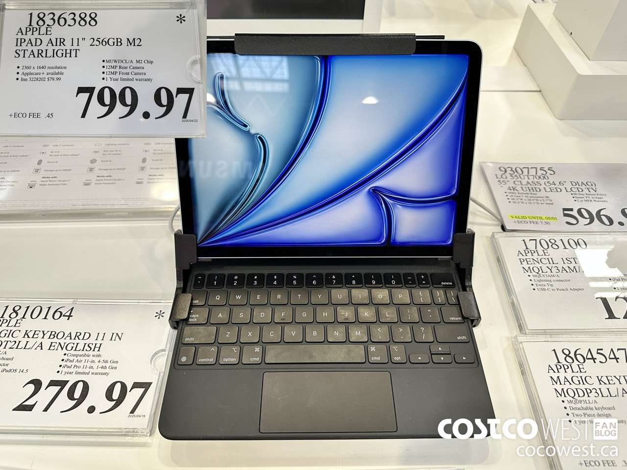 1836388 APPLE IPAD AIR 6TH GEN 256GB 11 IN STARLIGHT $799.97