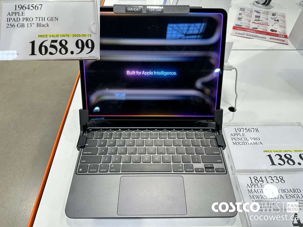 1964567 APPLE IPAD PRO 7TH GEN 256GB 13 IN BLACK (EXPIRES ON 2025-05-13) $1658.99