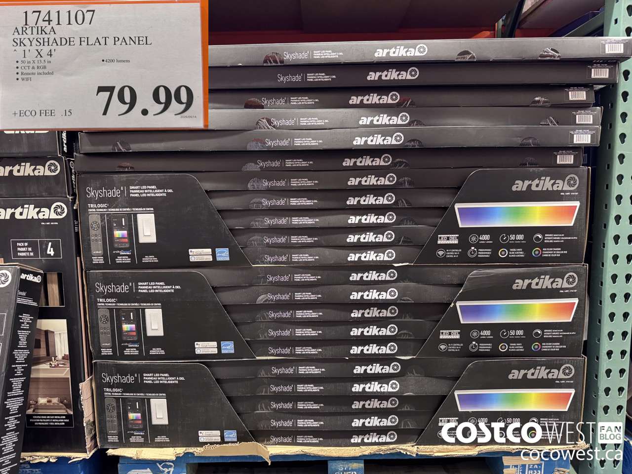 1741107 ARTIKA SKYSHADE FLAT PANEL $79.99
