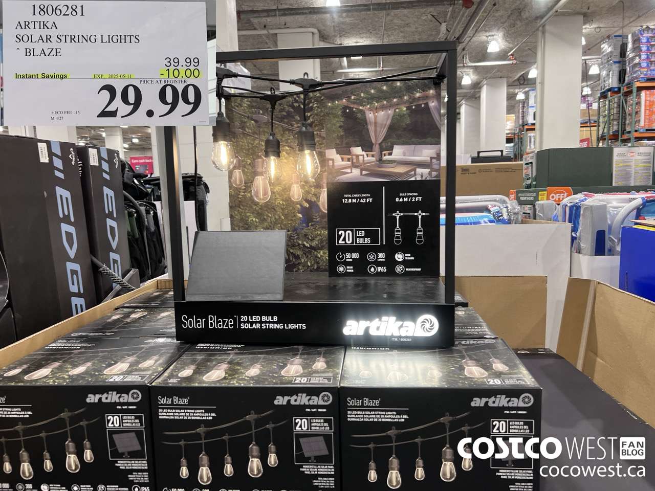 1806281 ARTIKA SOLAR STRING LIGHTS BLAZE ($10.00 INSTANT SAVINGS EXPIRES ON 2025-05-11) $29.99