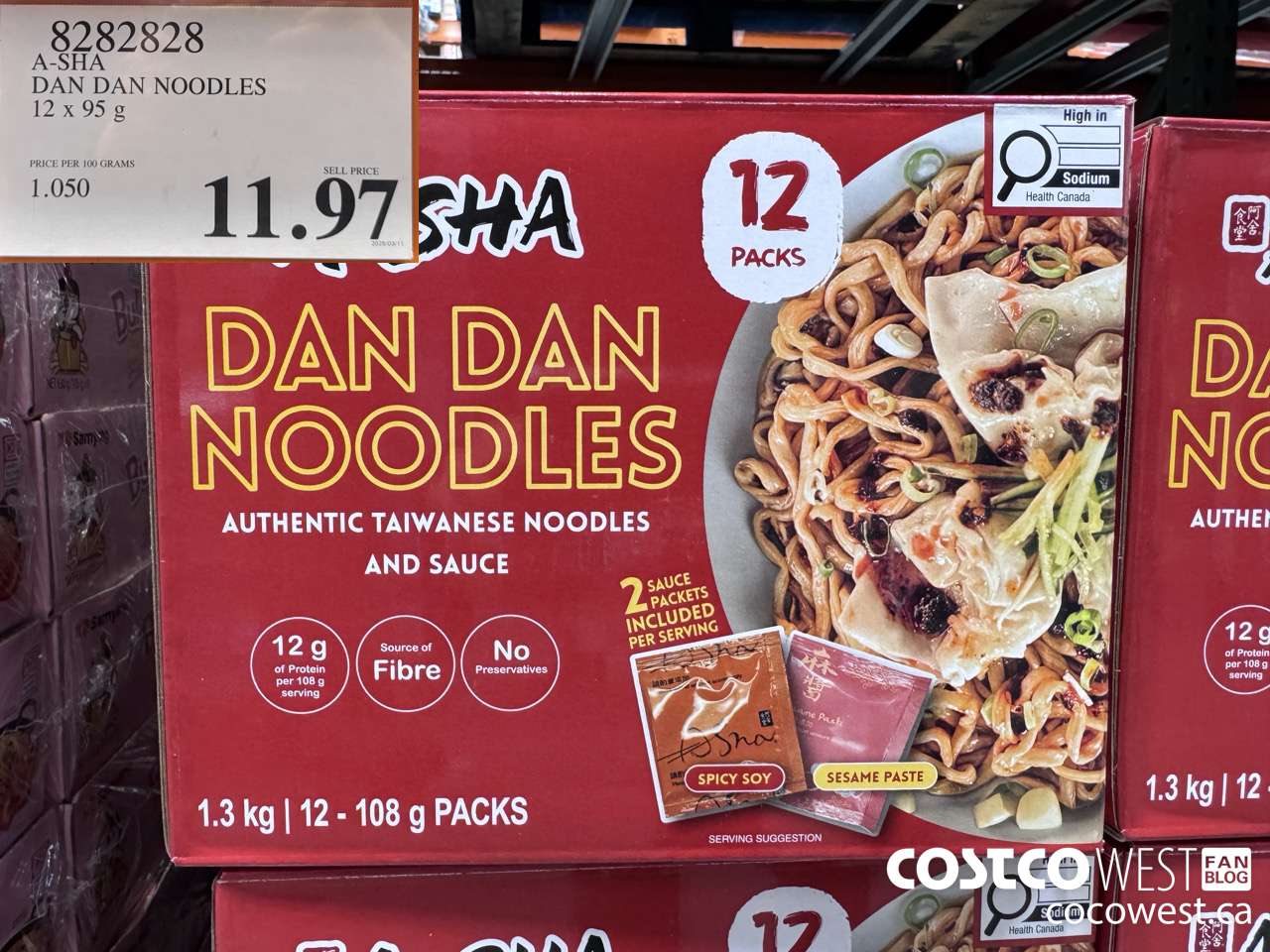 8282828 A-SHA DAN DAN NOODLES 12 X 95G $11.97