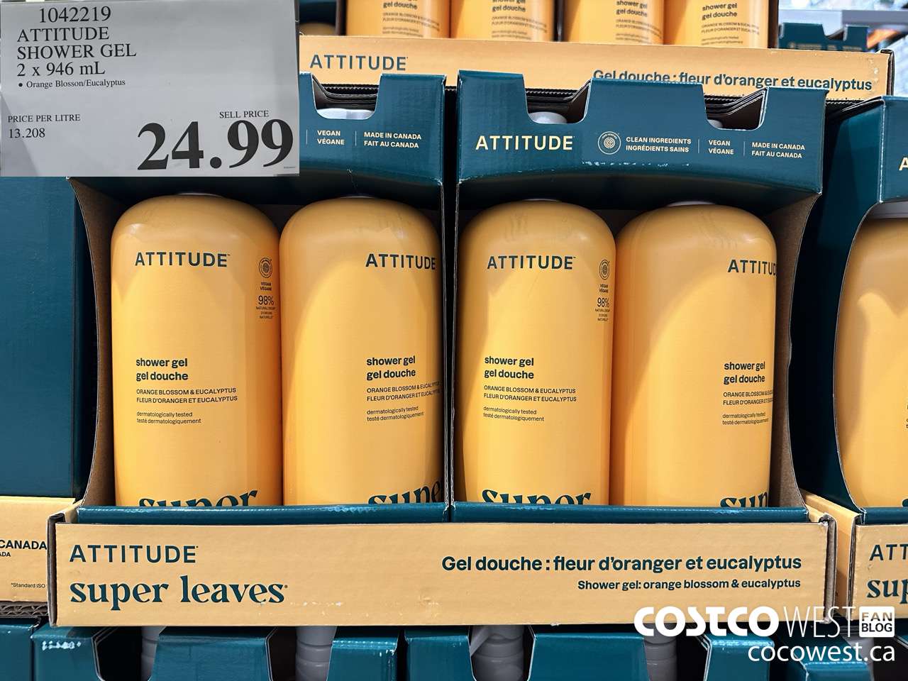 1042219 ATTITUDE SHOWER GEL 2 X 946ML $24.99