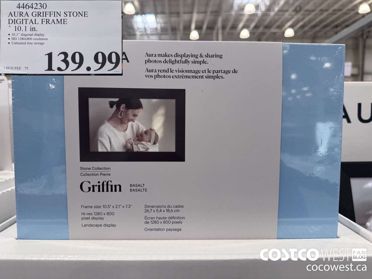 4464230 AURA GRIFFIN STONE DIGITAL FRAME 10.1IN $139.99