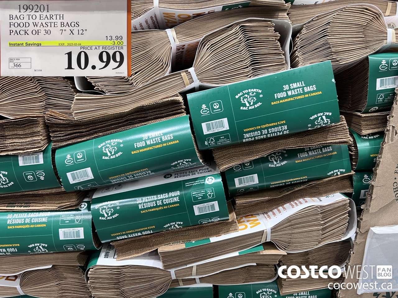 199201 BAG TO EARTH FOOD WASTE BAGS PACK OF 30 7