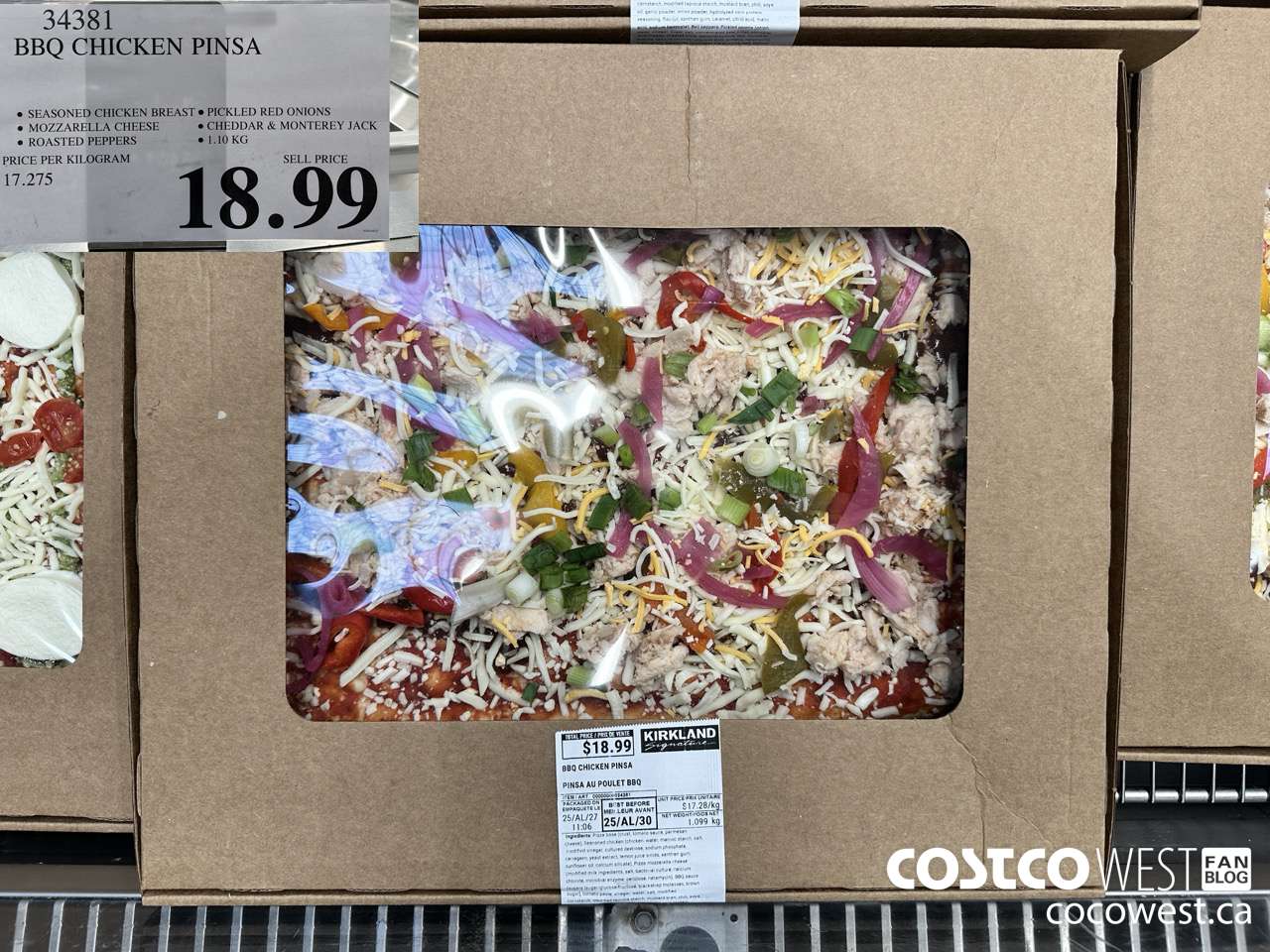 34381 BBQ CHICKEN PINSA $18.99