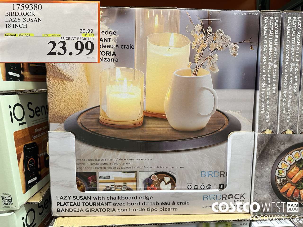 1759380 BIRDROCK LAZY SUSAN 18 INCH ($6.00 INSTANT SAVINGS EXPIRES ON 2025-04-13) $23.99