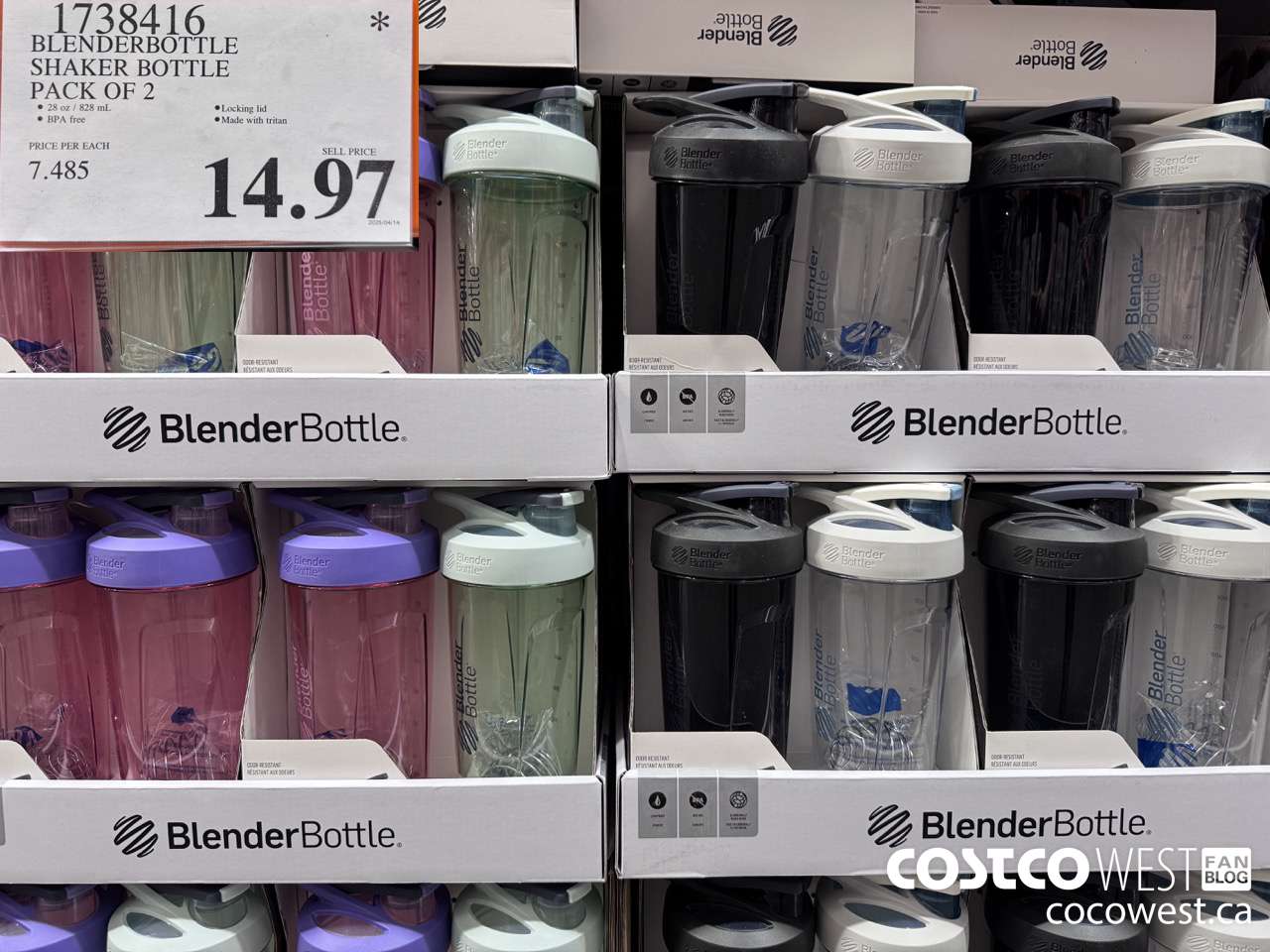 1738416 BLENDERBOTTLE SHAKER BOTTLE PACK OF 2 $14.97