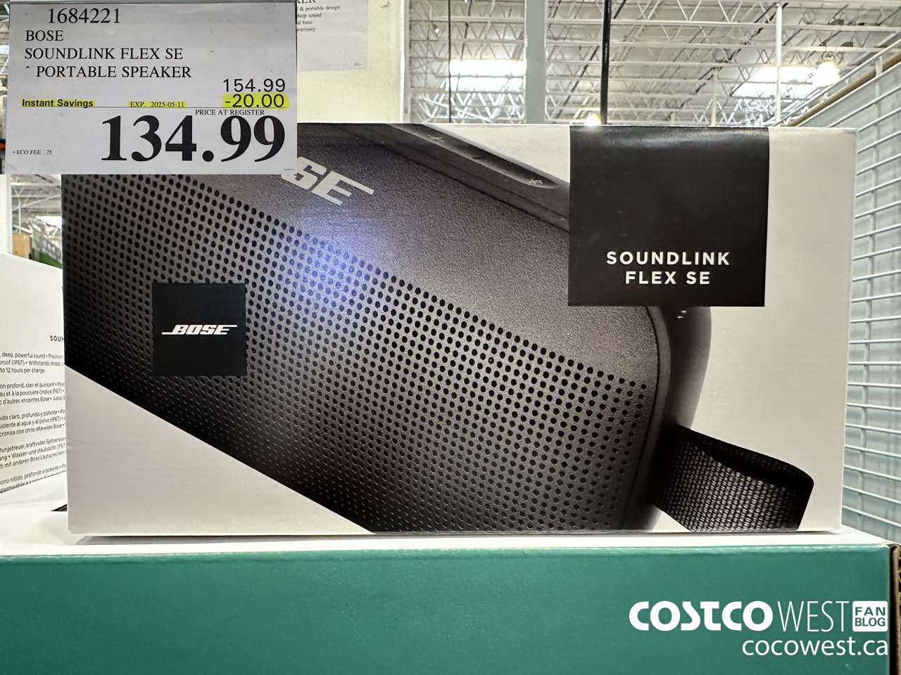 1684221 BOSE SOUNDLINK FLEX SPEAKER ($20.00 INSTANT SAVINGS EXPIRES ON 2025-05-11) $134.99