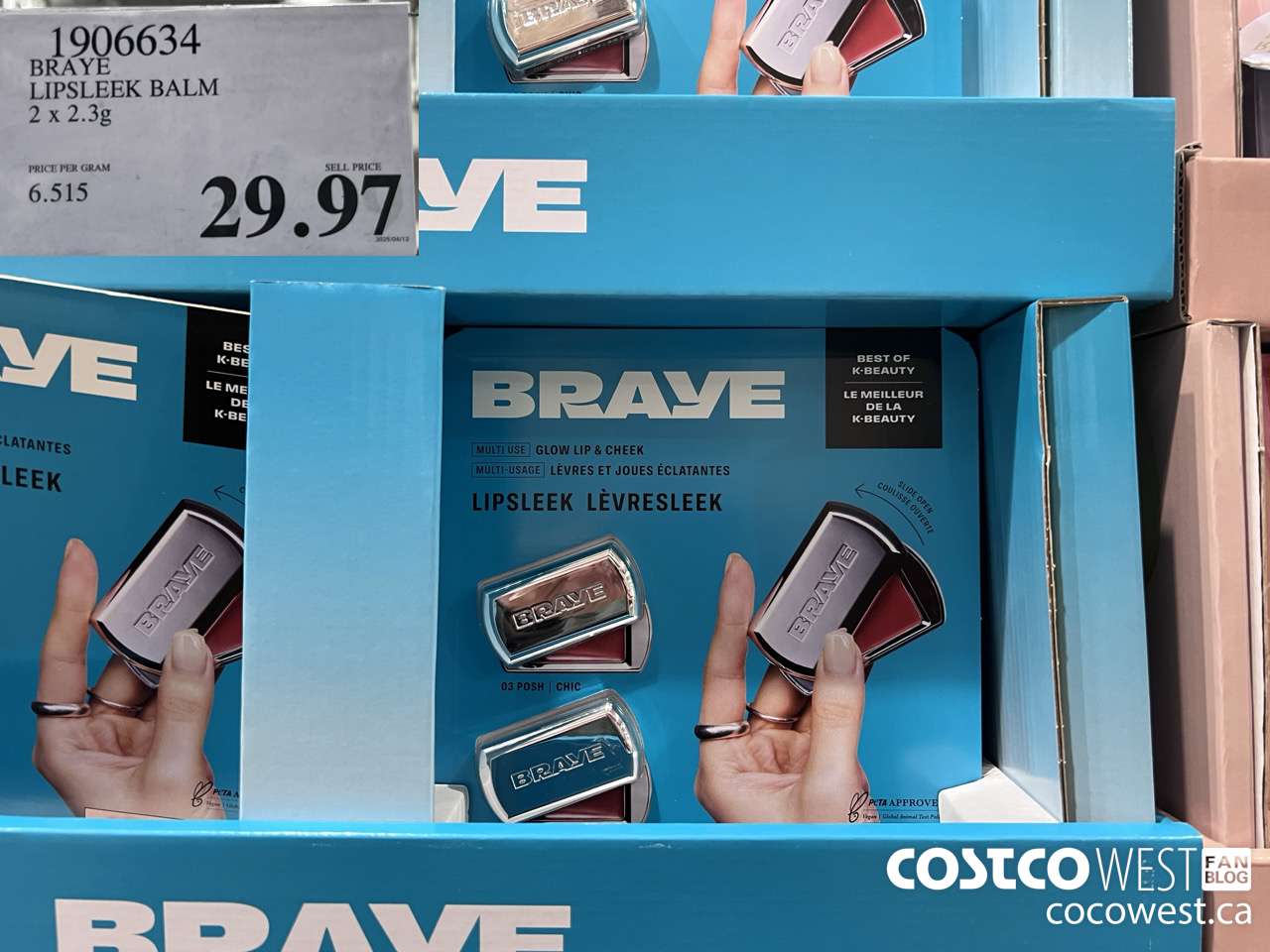 1906634 BRAYE LIPSLEEK BALM 2 X 2.3G $29.97