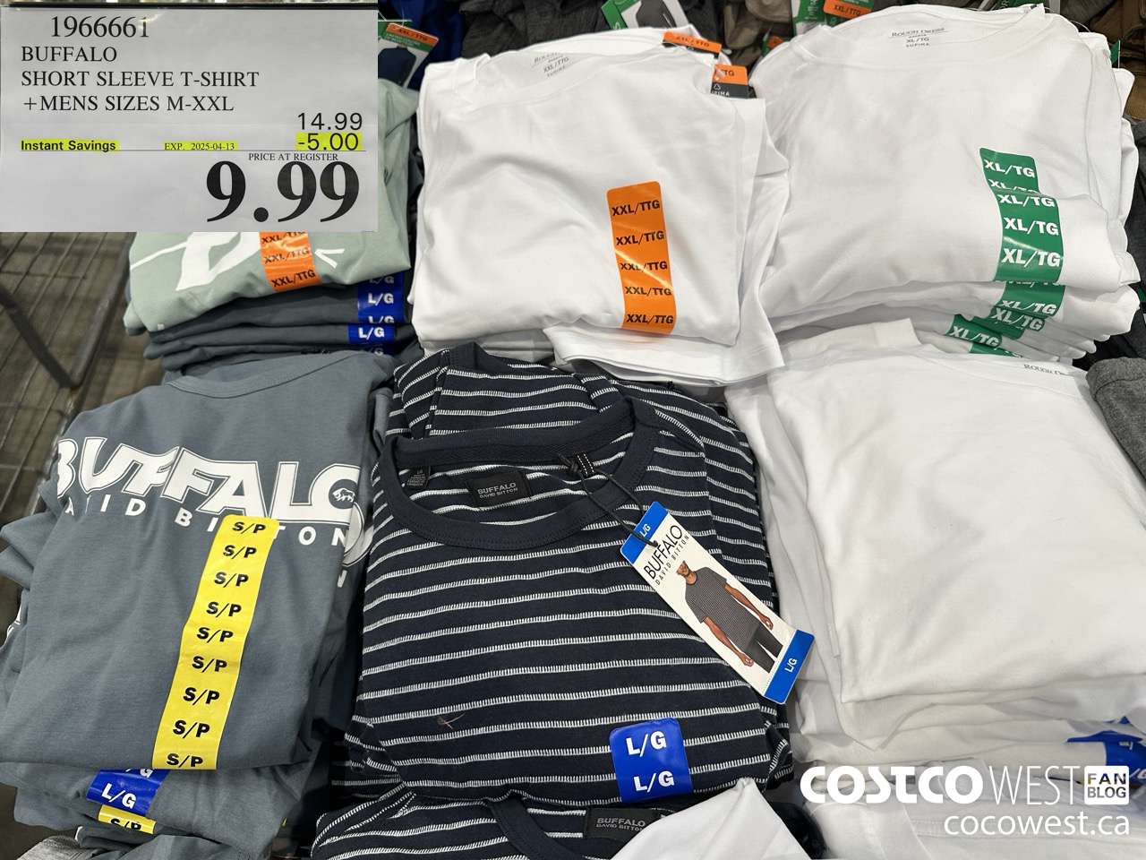 1966661 BUFFALO SHORT SLEEVE T-SHIRT MENS SIZES M-XXL ($5.00 INSTANT SAVINGS EXPIRES ON 2025-04-13) $9.99