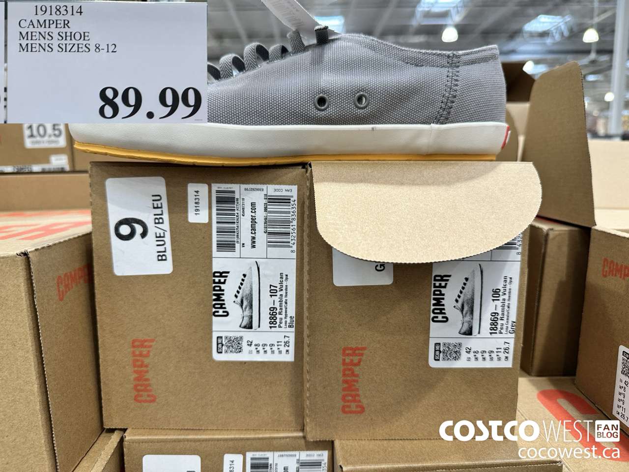 1918314 CAMPER MENS SHOE MENS SIZES 8-12 $89.99