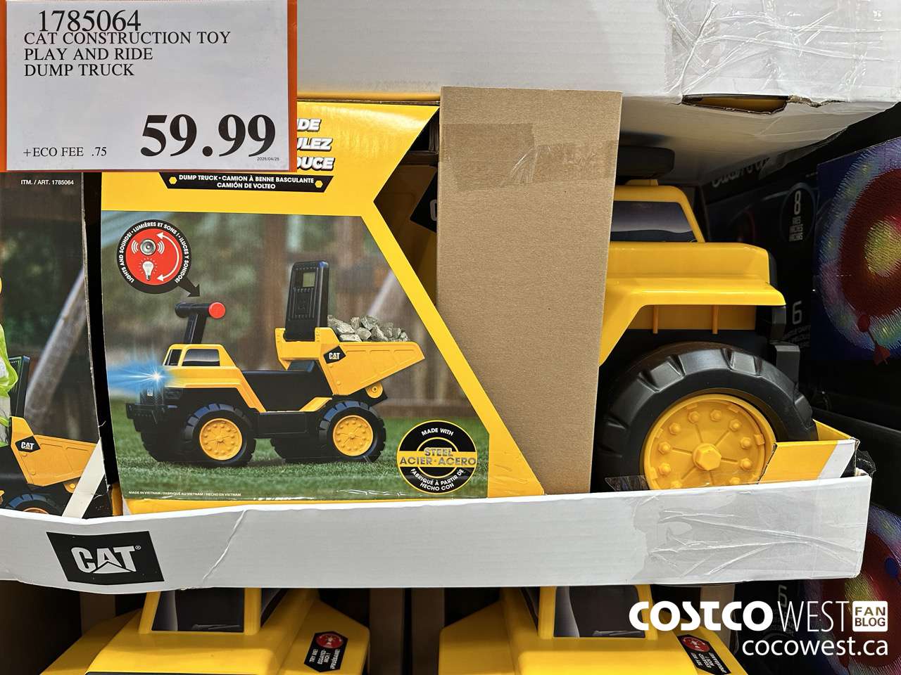 1785064 CAT CONSTRUCTION TOY PLAY AND RIDE DUMP TRUCK $59.99