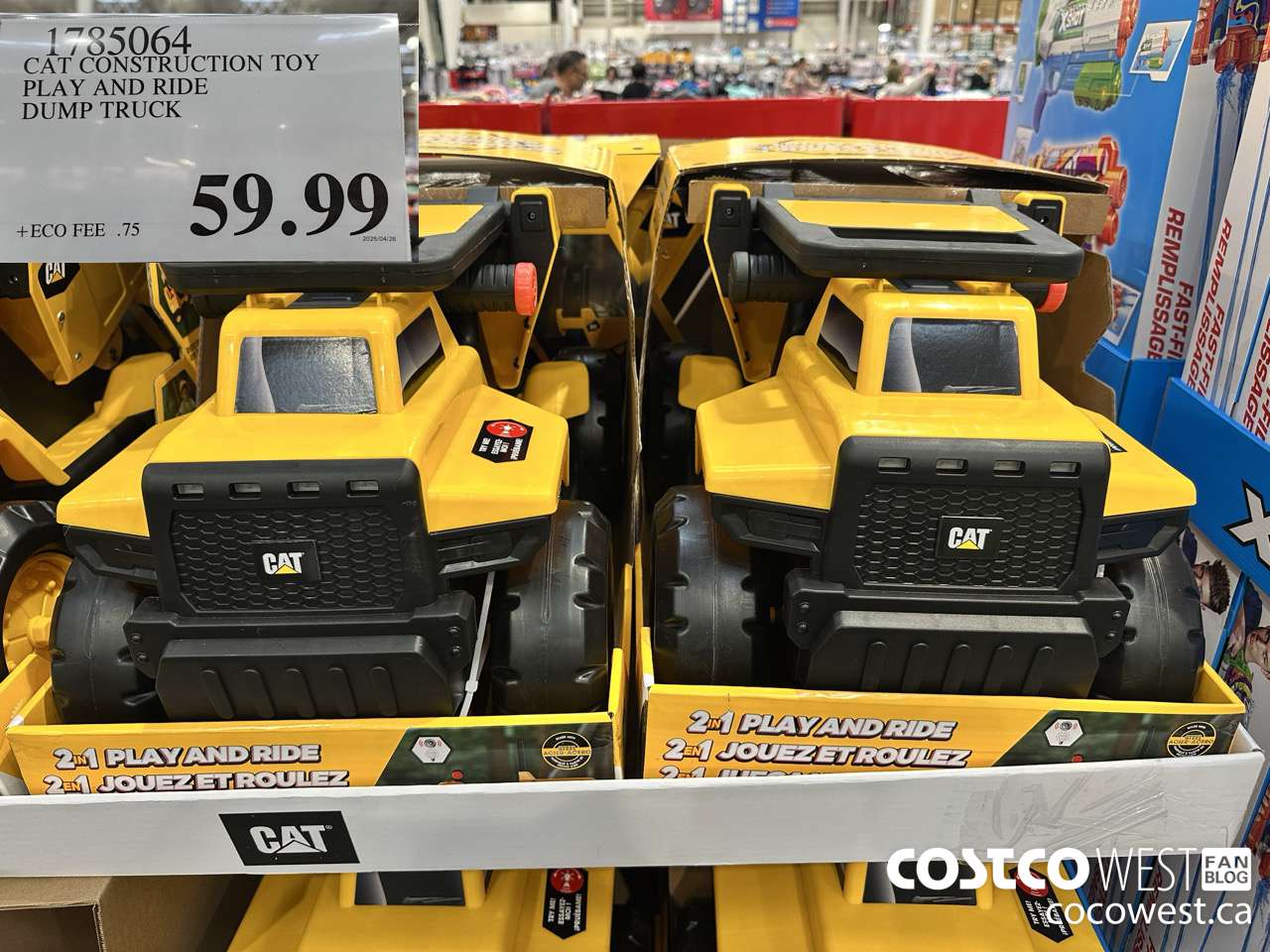 1785064 CAT CONSTRUCTION TOY PLAY AND RIDE DUMP TRUCK $59.99