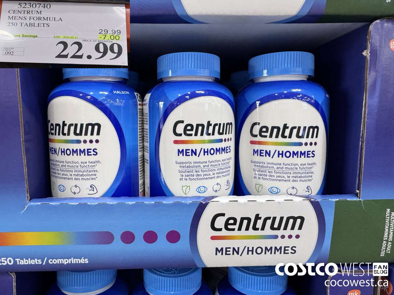 5230740 CENTRUM MEN 250 TABLETS ($7.00 INSTANT SAVINGS EXPIRES ON 2025-05-11) $22.99