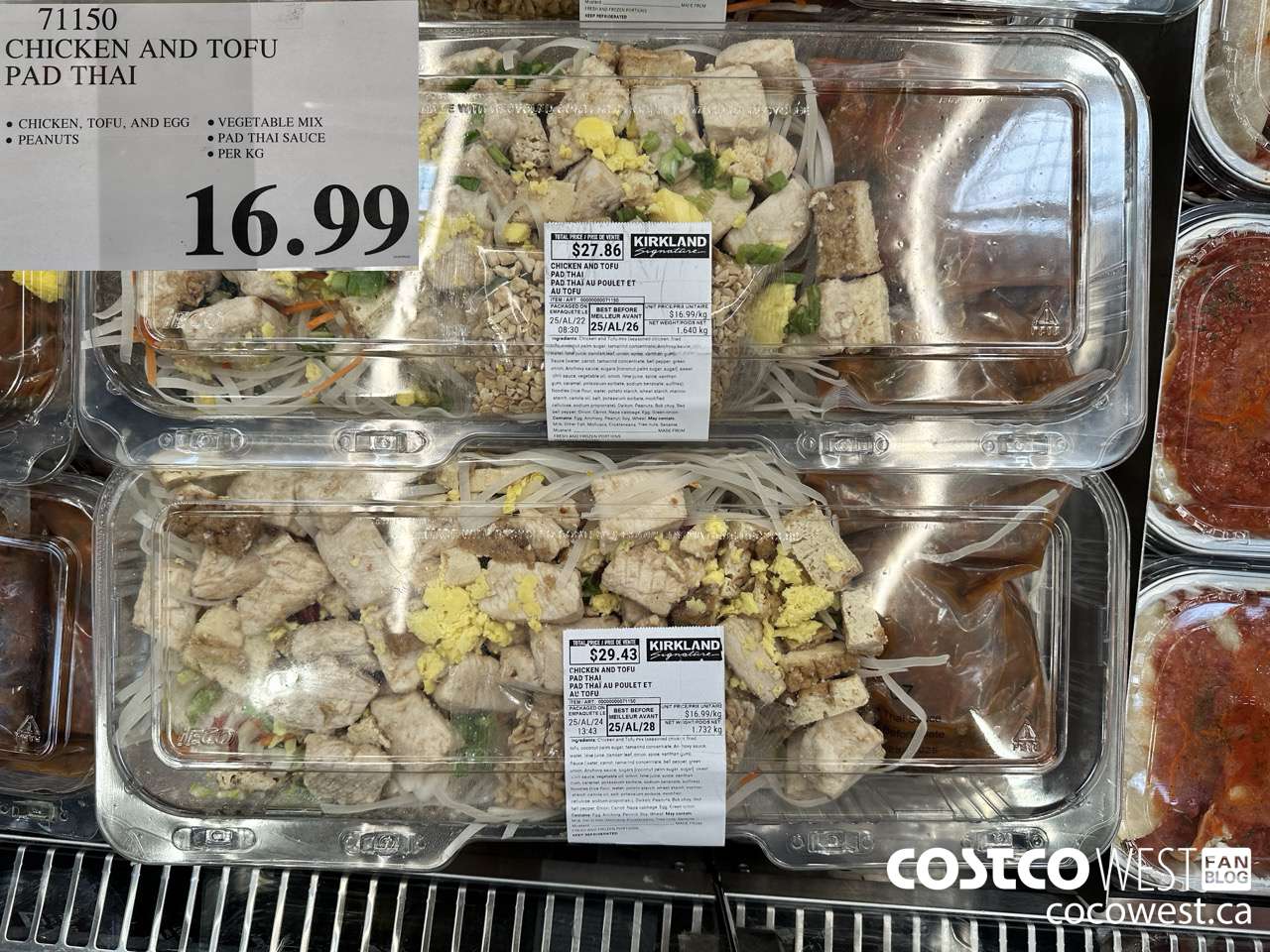 71150 CHICKEN AND TOFU PAD THAI $16.99