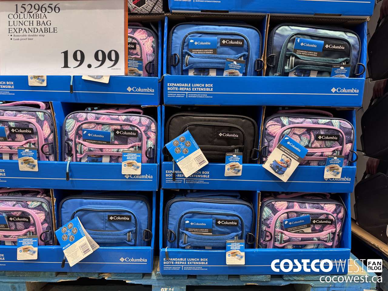 1529656 COLUMBIA LUNCH BAG EXPANDABLE $19.99