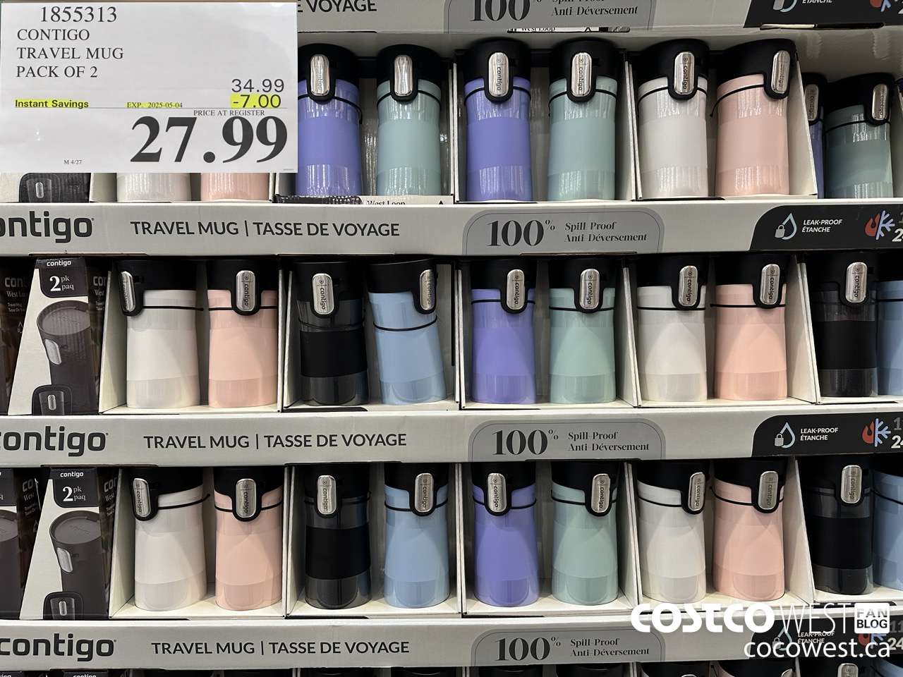 1855313 CONTIGO TRAVEL MUG PACK OF 2 ($7.00 INSTANT SAVINGS EXPIRES ON 2025-05-04) $27.99