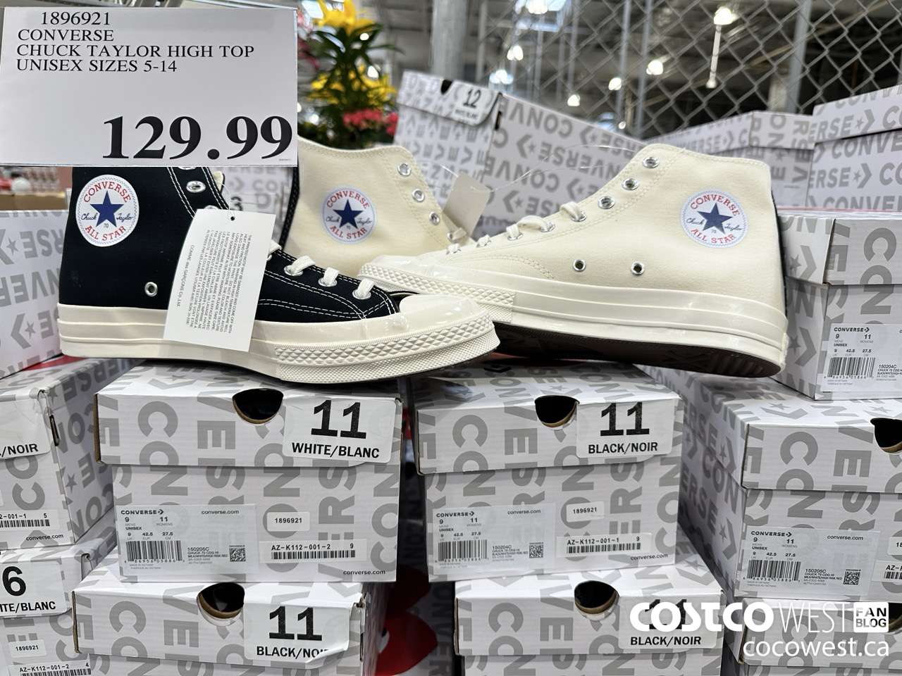 1896921 CONVERSE CHUCK TAYLOR HIGH TOP UNISEX SIZES 5-14 $129.99