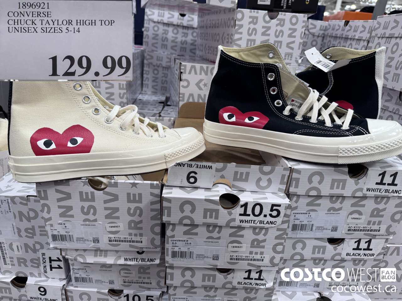 1896921 CONVERSE CHUCK TAYLOR HIGH TOP UNISEX SIZES 5-14 $129.99