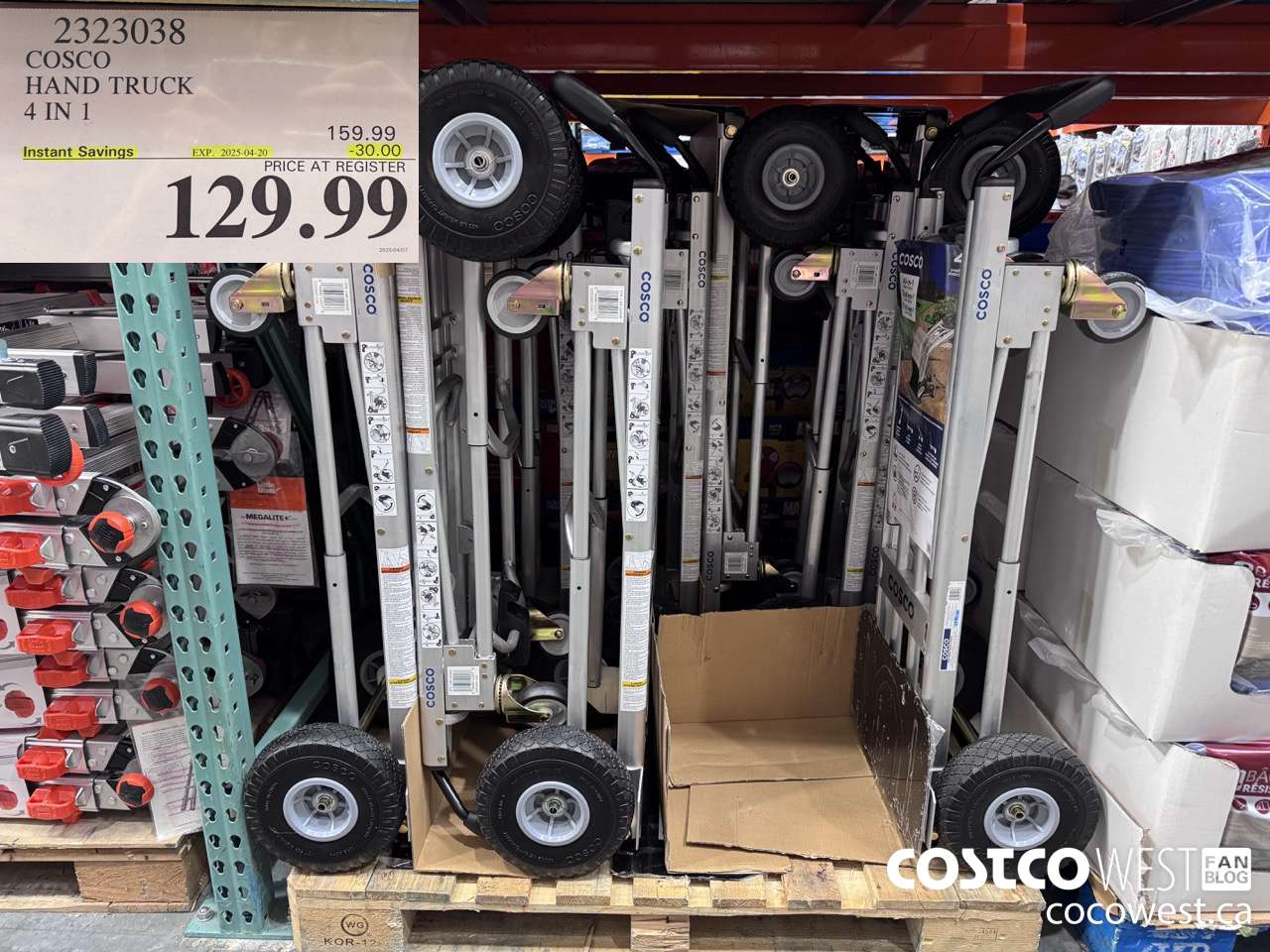 2323038 COSCO HAND TRUCK 4 IN 1 ($30.00 INSTANT SAVINGS EXPIRES ON 2025-04-20) $129.99
