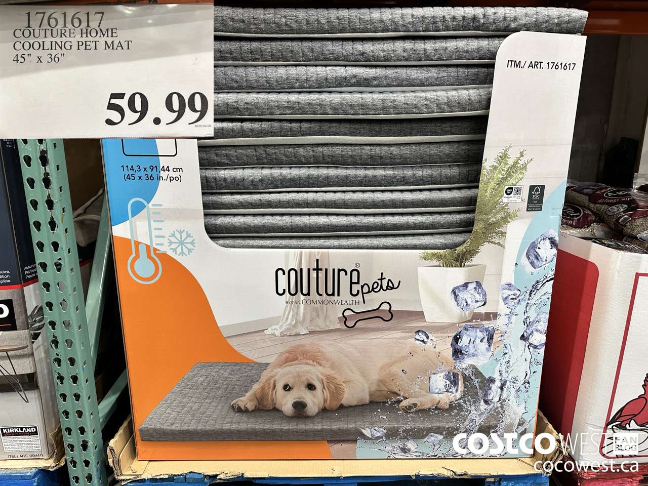 1761617 COUTURE HOME COOLING PET MAT 45