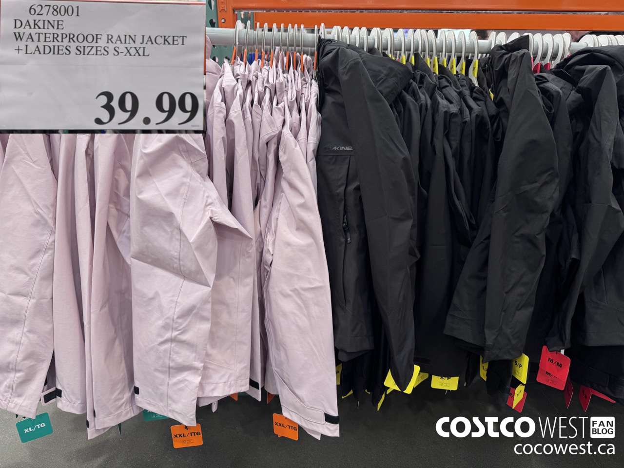 6278001 DAKINE WATERPROOF RAIN JACKET LADIES SIZES S-XXL $39.99