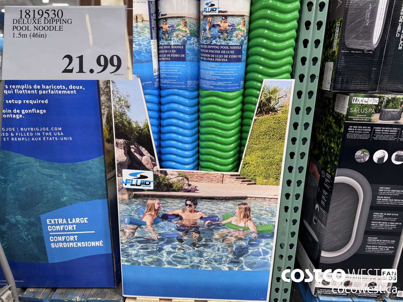 1819530 DELUXE DIPPING POOL NOODLE 1.5M (46IN) $21.99