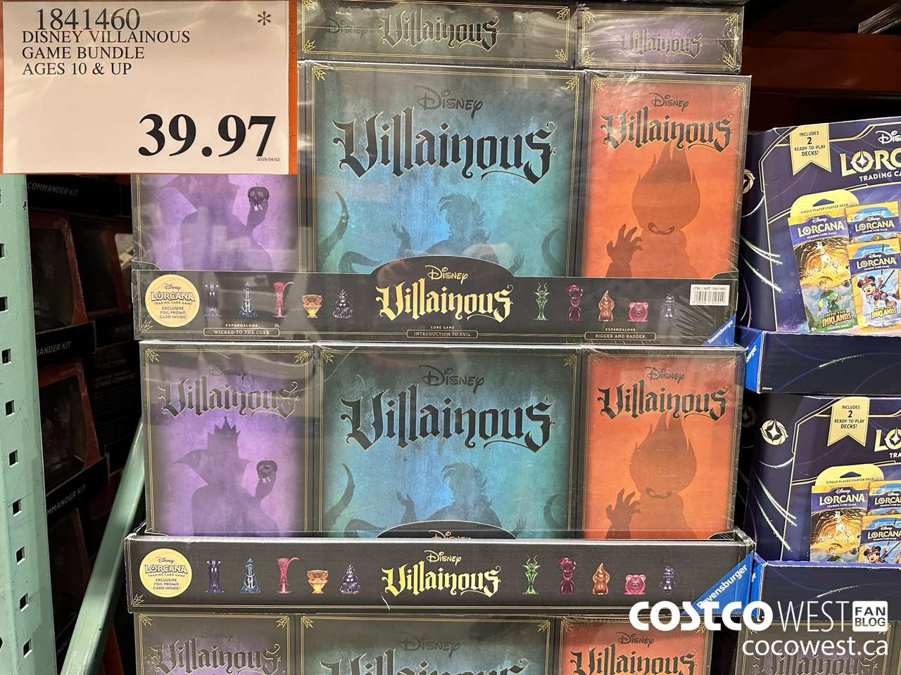 1841460 DISNEY VILLAINOUS GAME BUNDLE AGES 10 & UP $39.97