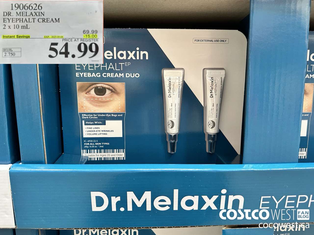 1906626 DR. MELAXIN™ EYEPHALT CREAM 2x 10 mL ($15.00 INSTANT SAVINGS EXPIRES ON 2025-05-04) $54.99