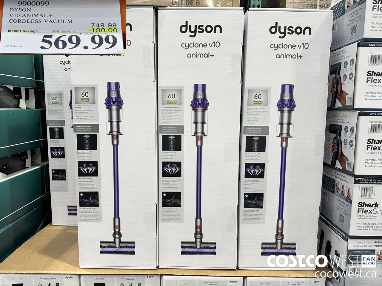 9900099 DYSON CYCLONE V10 ANIMAL + CORDLESS VACUUM CLEANER ($180.00 INSTANT SAVINGS EXPIRES ON 2025-05-11) $569.99