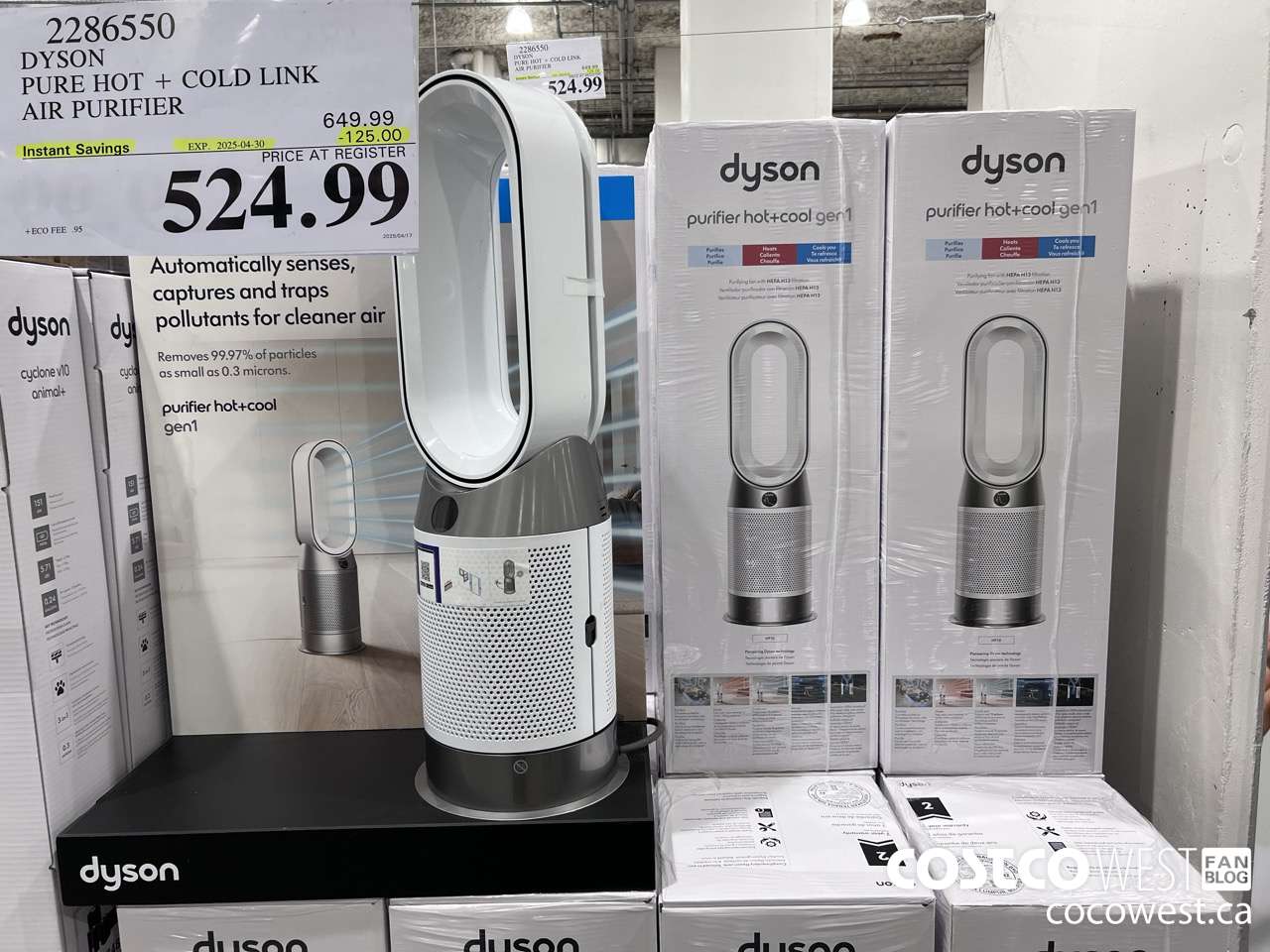 2286550 DYSON PURE HOT + COLD LINK AIR PURIFIER ($125.00 INSTANT SAVINGS EXPIRES ON 2025-04-30) $524.99