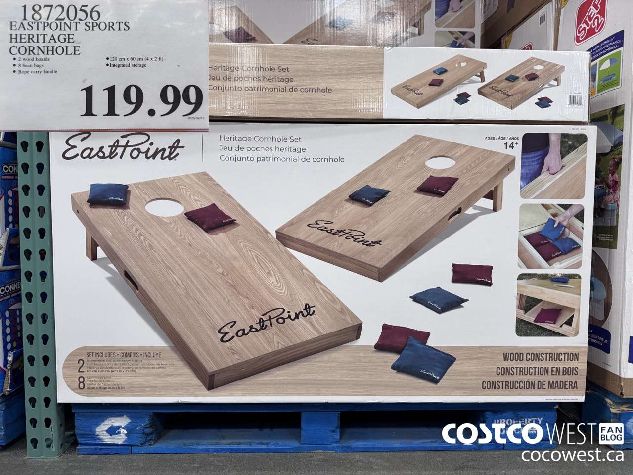 1872056 EASTPOINT SPORTS HERITAGE CORNHOLE $119.99