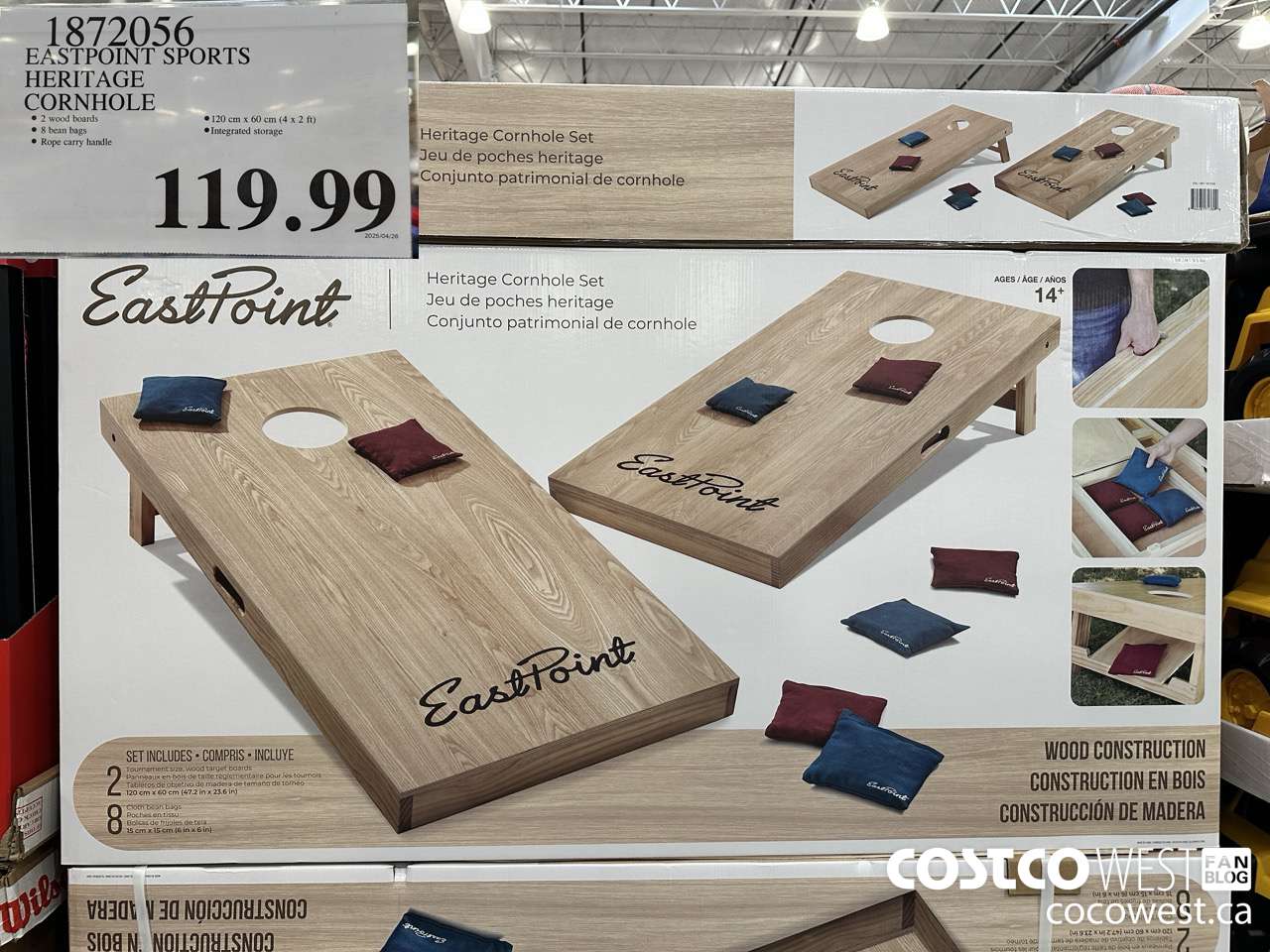 1872056 EASTPOINT SPORTS HERITAGE CORNHOLE $119.99