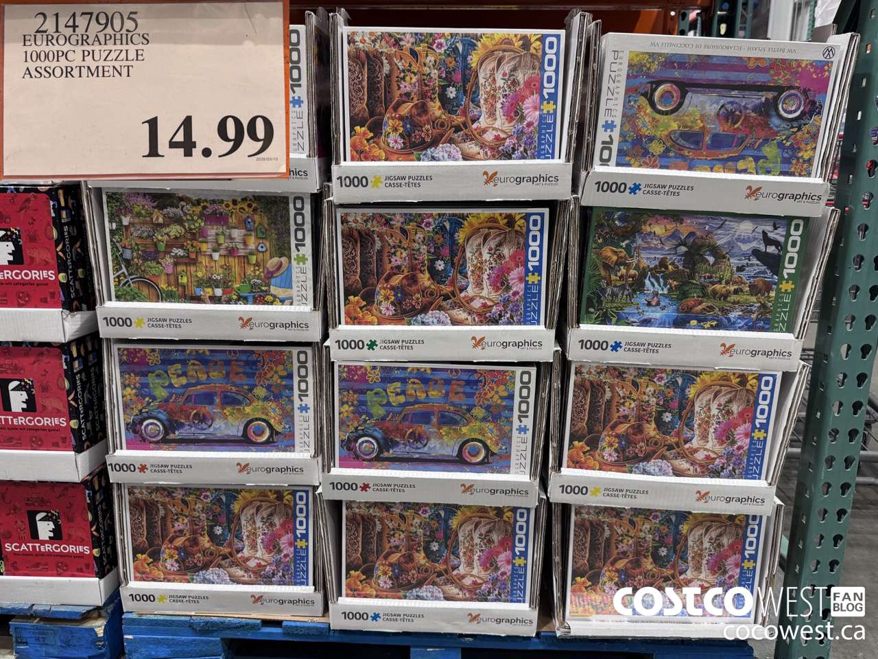 2147905 EUROGRAPHICS 1000PC PUZZLE ASSORTMENT $14.99