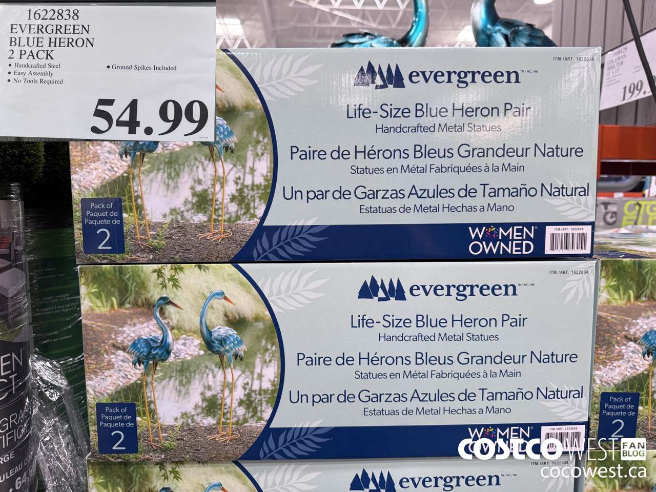 1622838 EVERGREEN BLUE HERON 2 PACK $54.99