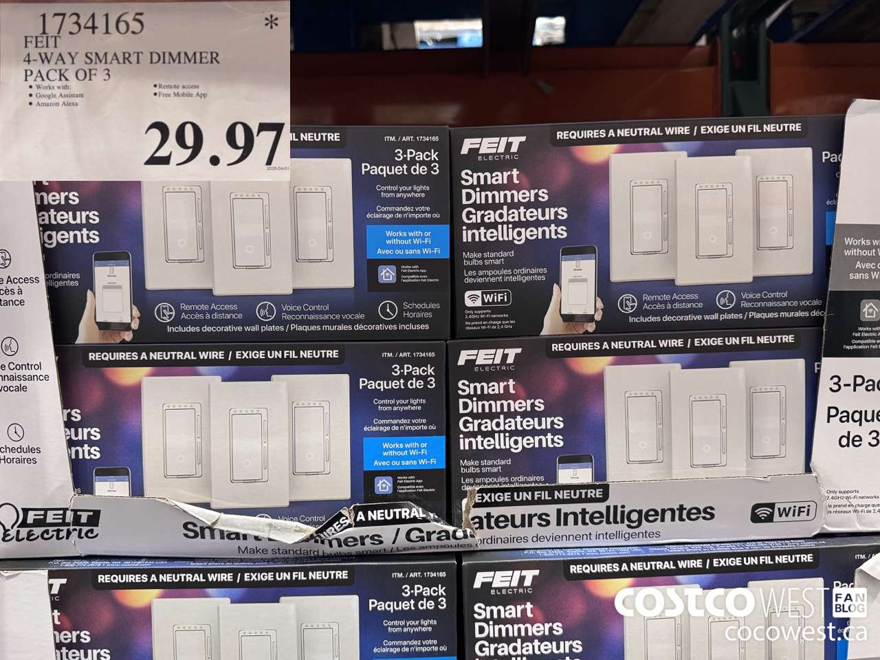 1734165 FEIT SMART DIMMER 3PK $29.97