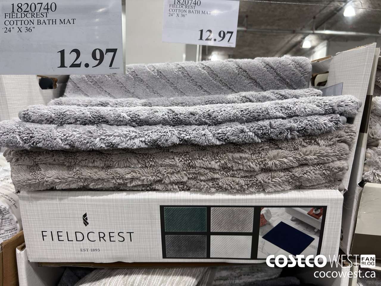 1820740 FIELDCREST COTTON BATH MAT 24