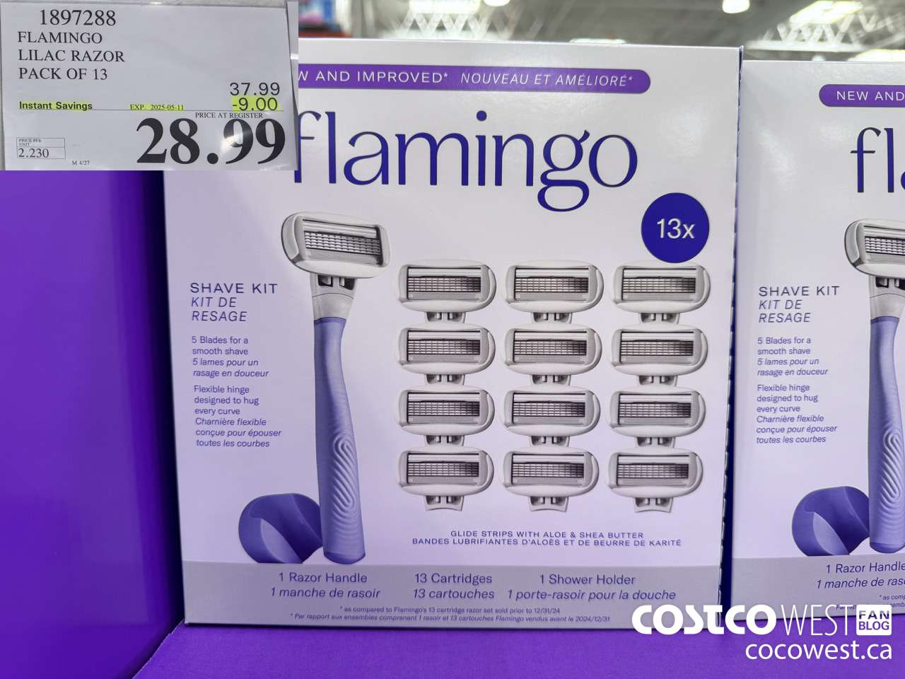 1897288 FLAMINGO LILAC RAZOR PACK OF 13 ($9.00 INSTANT SAVINGS EXPIRES ON 2025-05-11) $28.99