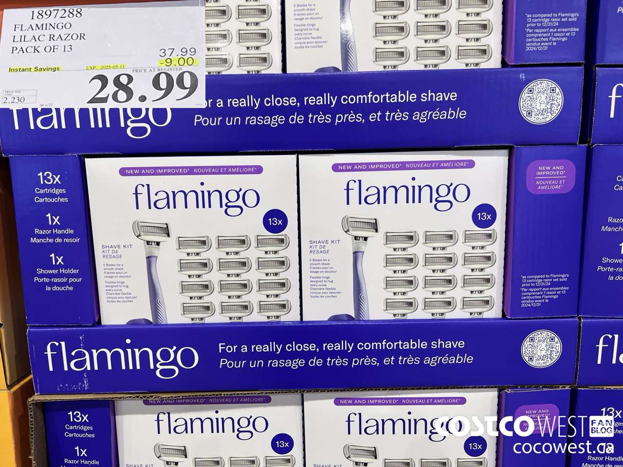 1897288 FLAMINGO LILAC RAZOR PACK OF 13 ($9.00 INSTANT SAVINGS EXPIRES ON 2025-05-11) $28.99