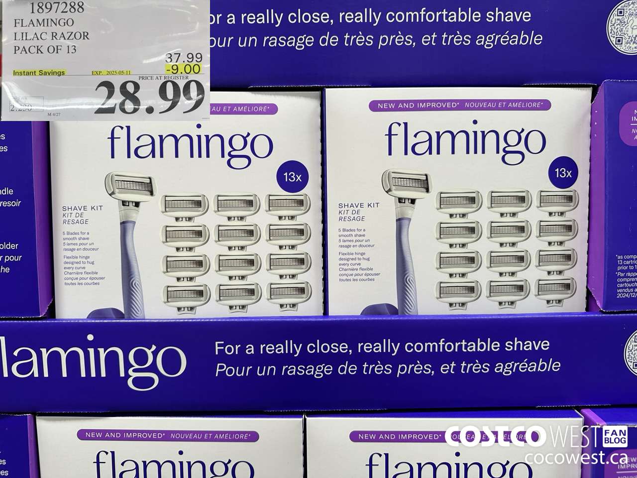 1897288 FLAMINGO LILAC RAZOR PACK OF 13 ($9.00 INSTANT SAVINGS EXPIRES ON 2025-05-11) $28.99