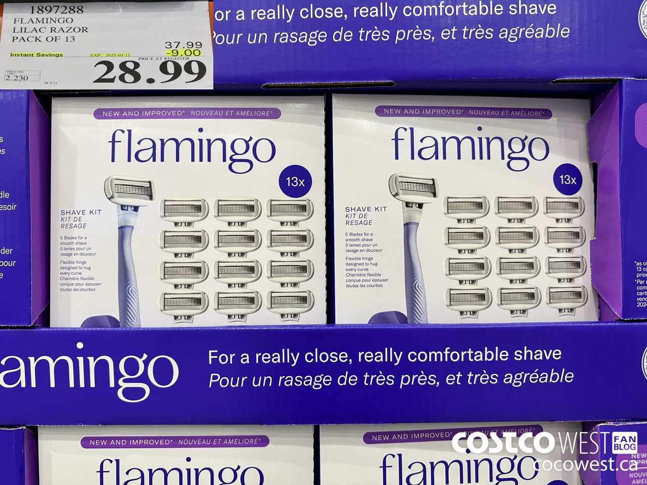 1897288 FLAMINGO LILAC RAZOR PACK OF 13 ($9.00 INSTANT SAVINGS EXPIRES ON 2025-05-11) $28.99