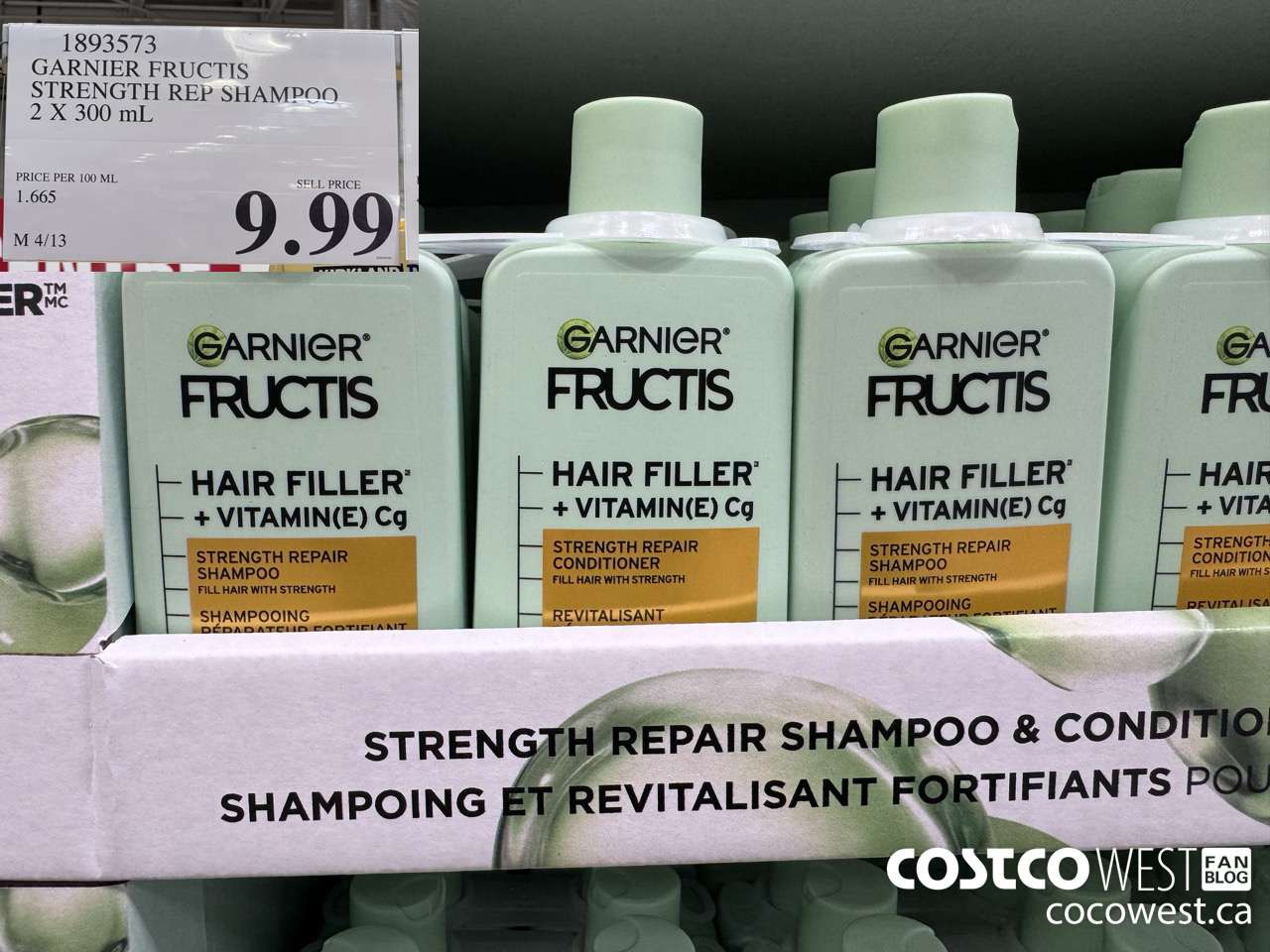 1893573 GARNIER FRUCTIS STRENGTH REP SHAMPOO 2 X 300M $9.99
