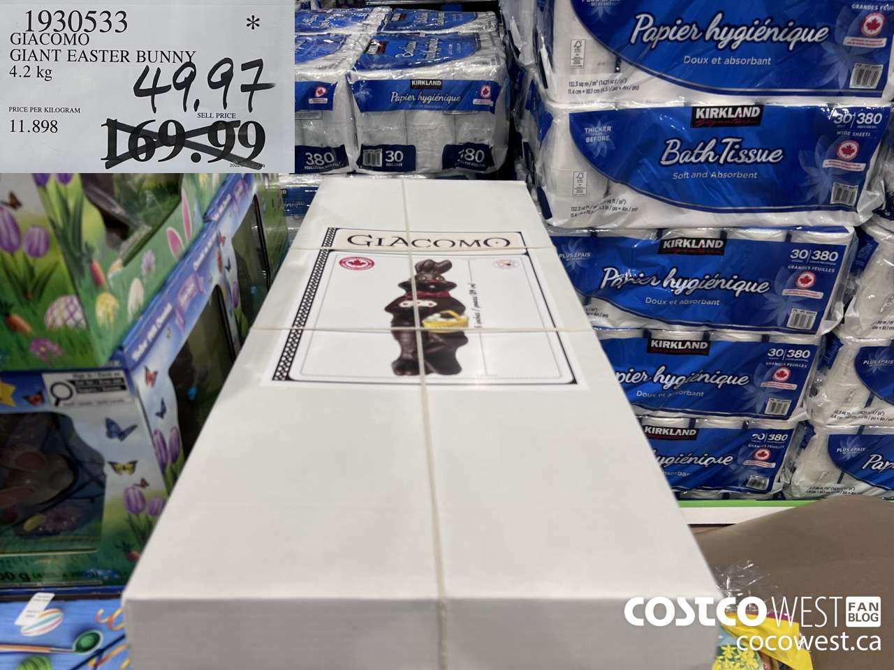 1930533 GIACOMO GIANT EASTER BUNNY 4.2KG $49.97