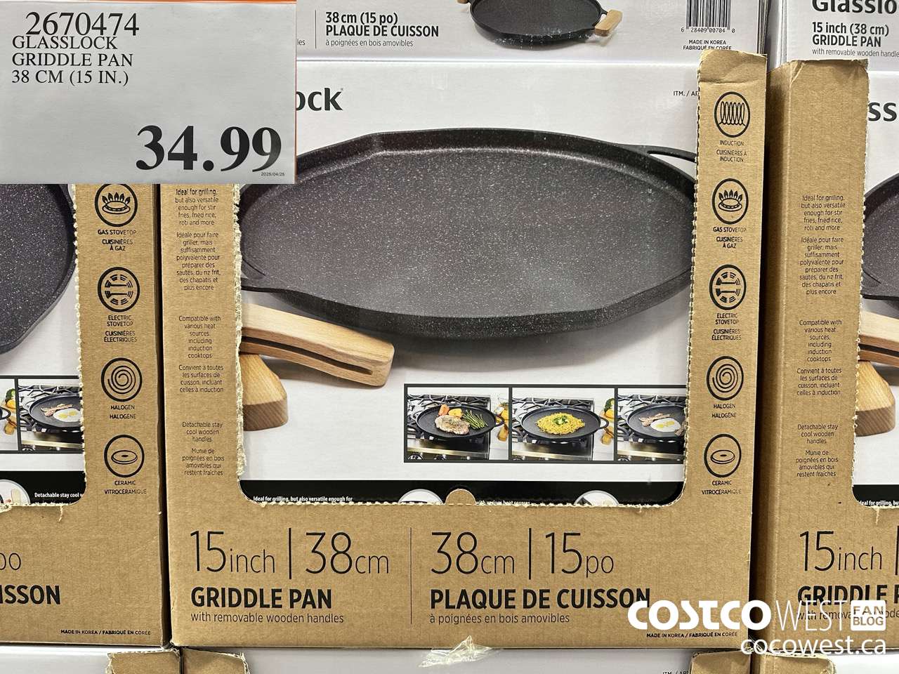 2670474 GLASSLOCK GRIDDLE PAN 38CM (15IN) $34.99
