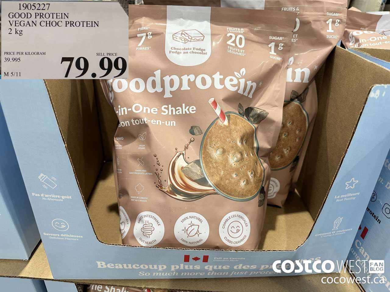 1905227 GOOD PROTEIN VEGAN CHOC PROTEIN 2 KG $79.99