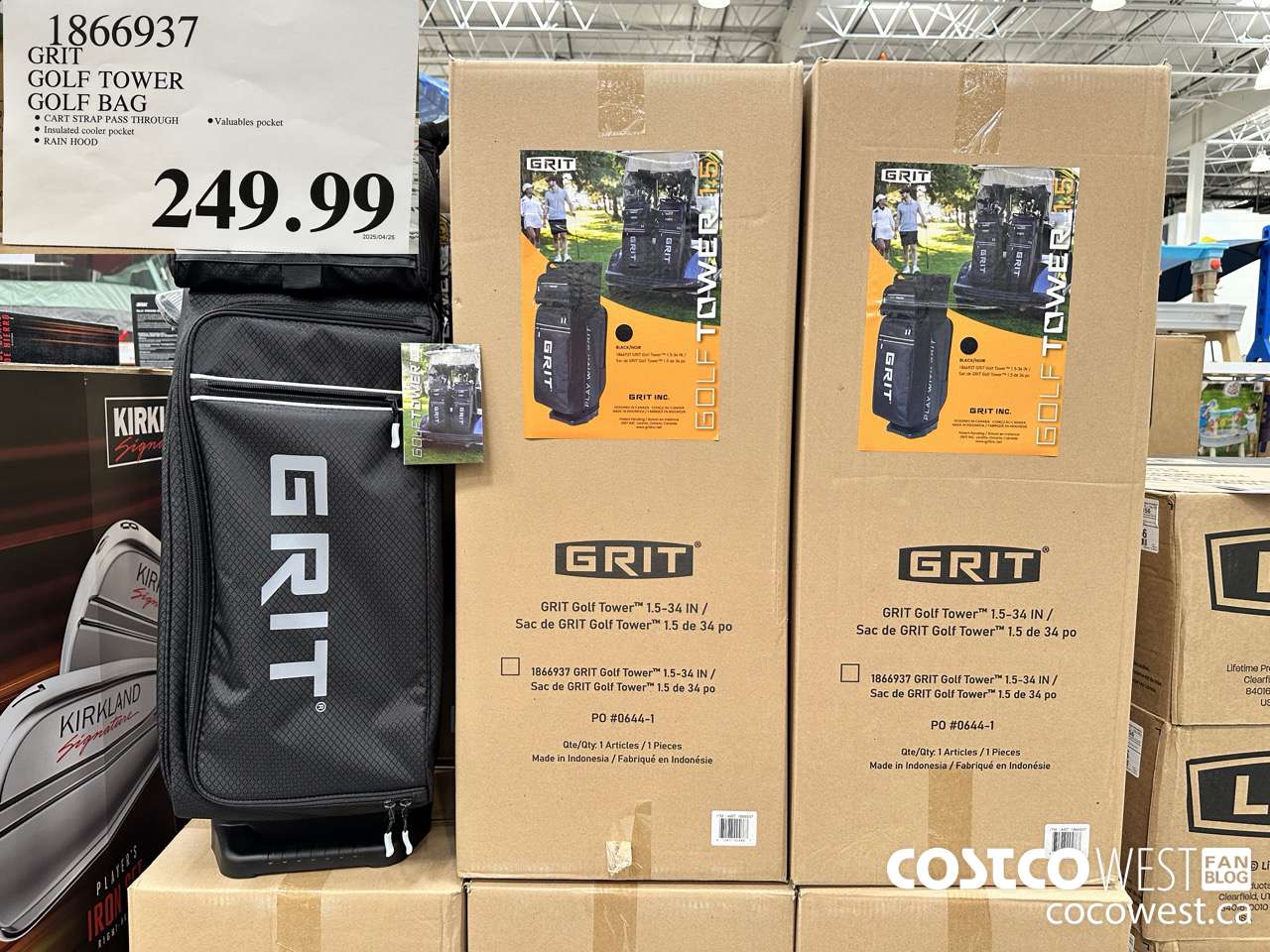 1866937 GRIT GOLF TOWER GOLF BAG $249.99